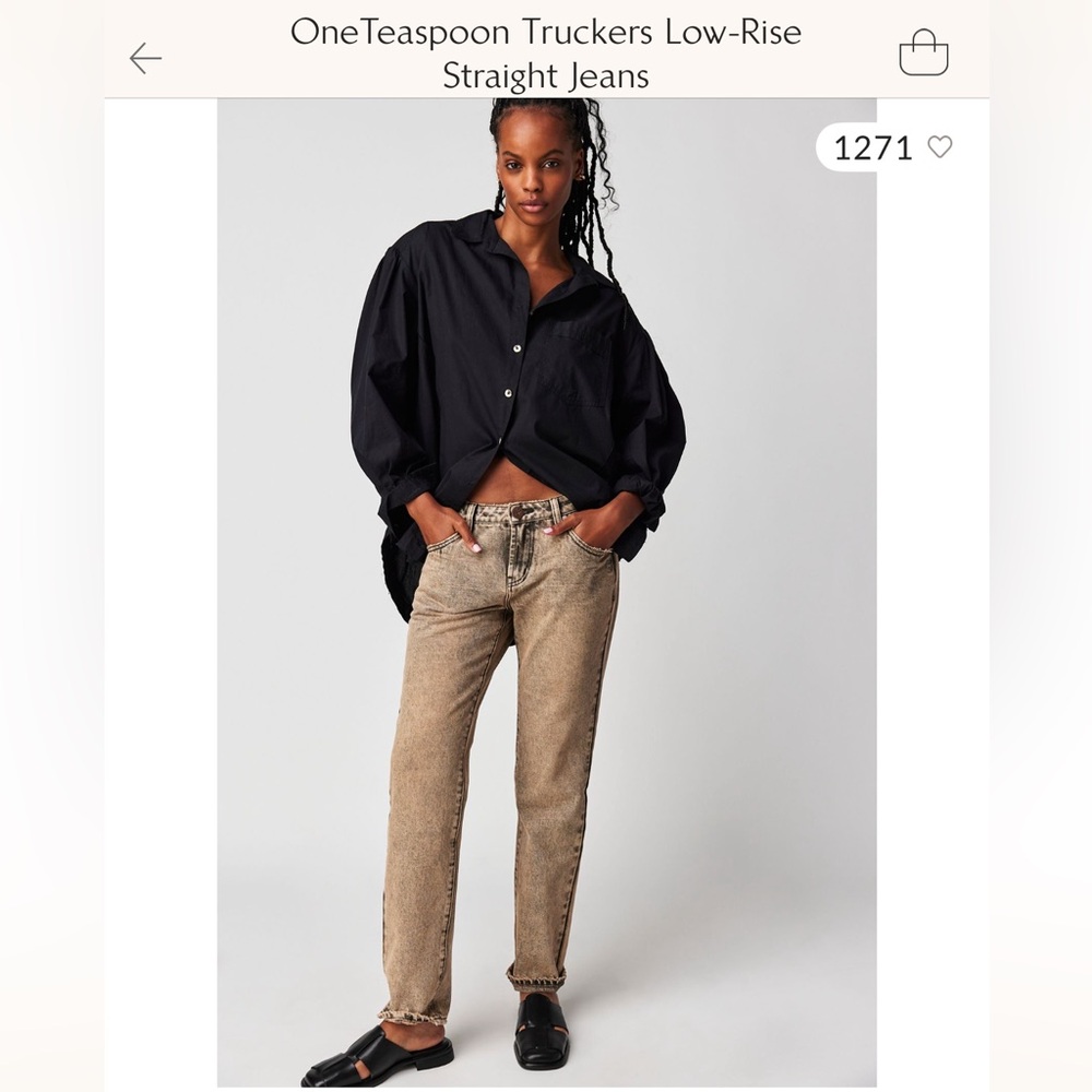 One Teaspoon Blue Relaxed Jeans (dark blue)